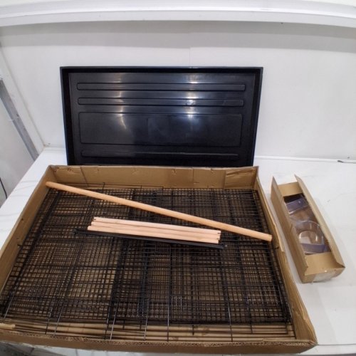 HANDING BIRD CAGE WITH DIVIDER - 18" - BLACK (MODEL: 504B-R) image 3