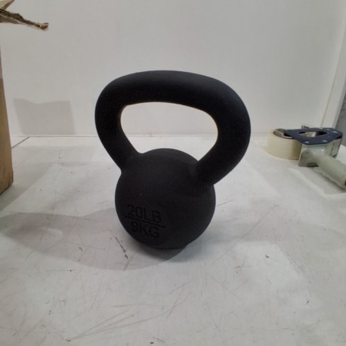 CAST IRON KETTLE BELL 20LBS -BLACK image 2