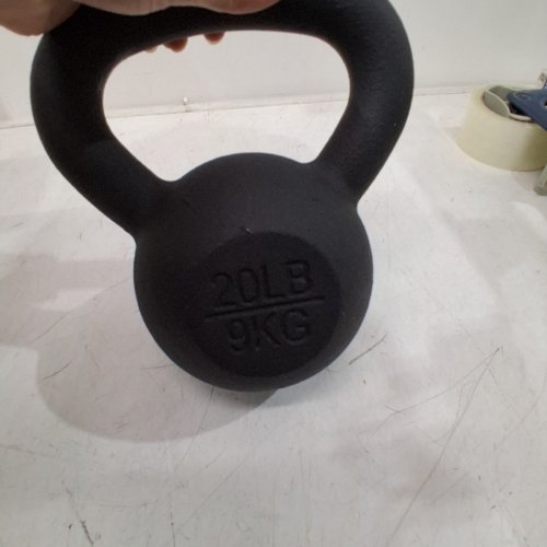CAST IRON KETTLE BELL 20LBS -BLACK image 3