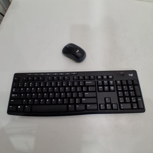 LOGITECH WIRELESS KEYBOARD AND MOUSE COMBO - 2.4 GHZ WIRELESS - BLACK (MODEL: MK270) image 2