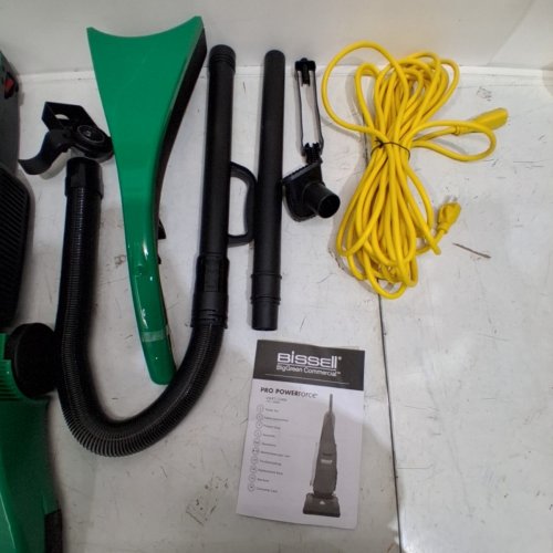BISSELL BIG GREEN COMMERCIAL PRO POWERFORCE BAGGED UPRIGHT VACUUM WITH 13'' CLEARING PATH - SINGLE MOTOR WITH ONBOARD TOOLS - GREEN (MODEL: BGU1451T) image 4