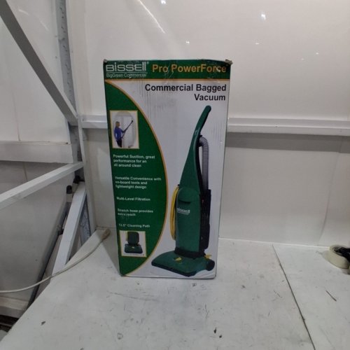 BISSELL BIG GREEN COMMERCIAL PRO POWERFORCE BAGGED UPRIGHT VACUUM WITH 13'' CLEARING PATH - SINGLE MOTOR WITH ONBOARD TOOLS - GREEN (MODEL: BGU1451T) image 5