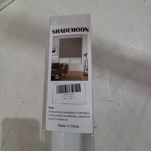 SHADEMOON CORDLESS BLACKOUT PULL DOWN WINDOW ROLLER SHADES - 22" X 72" - WHITE image 4