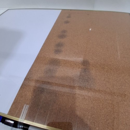 ARCOBIS DRY ERASE CORK BOARD COMBO - 24" X 18", MAGNETIC - GOLD (MODEL: TF1824CB) image 3