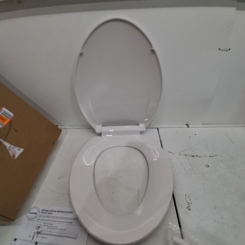 GARVEE ELONGATED SLOW CLOSE PLASTIC TOILET SEAT - 19" - WHITE (MODEL: PHO_11GXK800) image 3