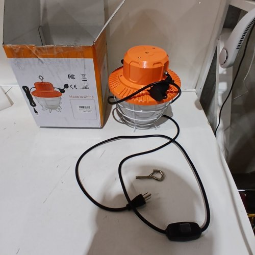 NS STORE LED TEMPORARY WORK LIGHT FIXTURE, 22500LM DAYLIGHT WHITE, 5000K, 150W - 7.68" X 10.75" - ORANGE (MODEL: image 3