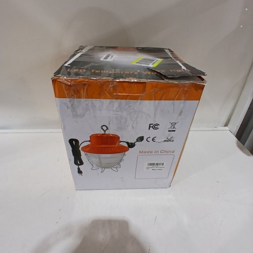 NS STORE LED TEMPORARY WORK LIGHT FIXTURE, 22500LM DAYLIGHT WHITE, 5000K, 150W - 7.68" X 10.75" - ORANGE (MODEL: image 4