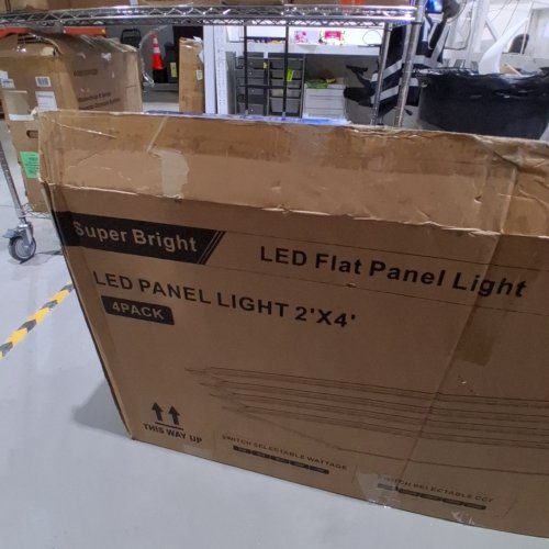 4PK LED DROP CEILING FLAT PANEL LIGHT - 2FT X 4FT -7800LM - WHITE‎ (MODEL:P-10) image 2