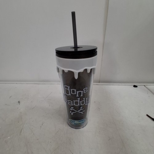 DISNEY THE NIGHTMARE BEFORE CHRISTMAS JACK DRIP TUMBLER CUP WITH STRAW - 24 OZ - BLACK image 5