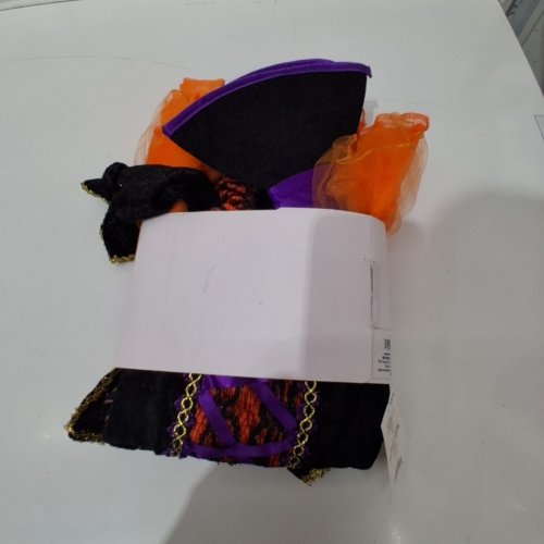 2PC TODDLER RUBIES ORANGE WITCH COSTUME - 3-4T - ORANGE/BLACK/PURPLE image 3