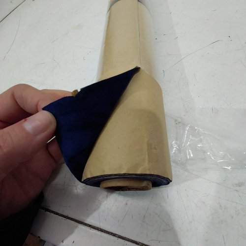 DECOTALK SOFT FELT SELF ADHESIVE PEEL AND STICK WALLPAPER / DRAWER LINER - 2FT X 10FT - BLUE VELVET (MODEL: W1T3) image 4
