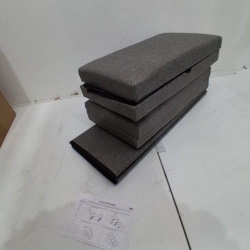 COZY KISS 4-TIER MULTI-FUNCTION PET STAIRS & STORAGE BIN SET - GREY image 3
