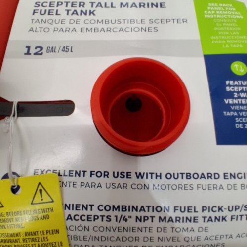 SCEPTER CSA MARINE GAS TANK - 12GAL/45L - RED (MODEL:08668) image 3