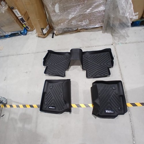3PC GARVEE ALL WEATHER CUSTOM FIT FLOOR LINER MATS COMPATIBLE FOR MAZDA CX-5 2013-2016 - BLACK image 2