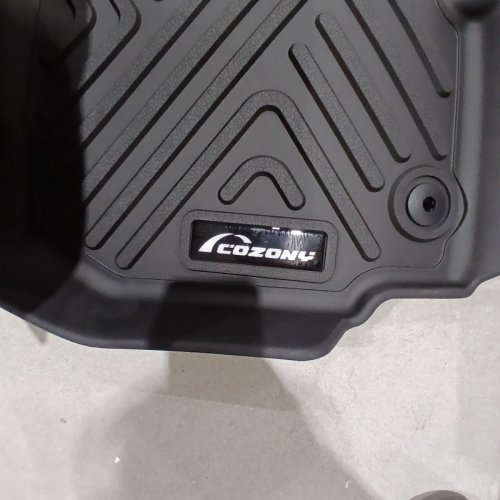 3PC GARVEE ALL WEATHER CUSTOM FIT FLOOR LINER MATS COMPATIBLE FOR MAZDA CX-5 2013-2016 - BLACK image 3