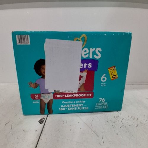 76PK PAMPERS CRUISERS 100% LEAKPROOF 360° GAP-FREE FIT DIAPERS - SIZE 6 image 2