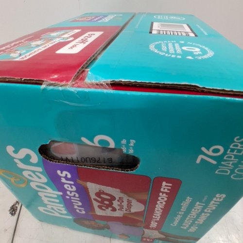 76PK PAMPERS CRUISERS 100% LEAKPROOF 360° GAP-FREE FIT DIAPERS - SIZE 6 image 3