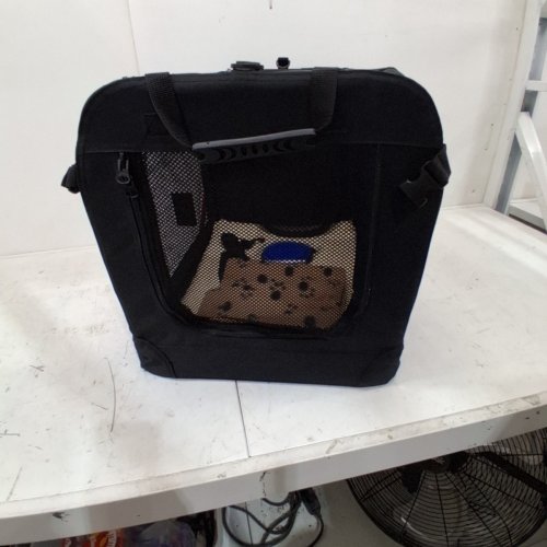 PETPRSCO PORTABLE COLLAPSIBLE PET CRATE WITH BLANKET AND BOWL - 30LBS CAP - 24" X 16" X 17" - BLACK (MODEL: PETPRSCO03-BK) image 4