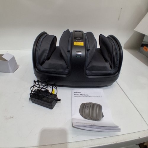 NEKTECK SHIATSU CORDED FOOT MASSAGER AND CALF MASSAGER WITH HEAT - BLACK (MODEL: NK-FLM02) image 3