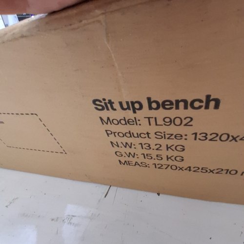 MULTI-PURPOSE FITNESS BENCH FOR SIT UPS & WEIGHT TRAINING - 600LBS MAX - BLACK - (MODEL: TL902) image 3