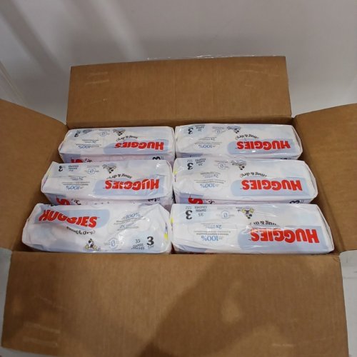 210PK HUGGIES SNUG AND DRY DIAPERS - SIZE 3 - WHITE image 2