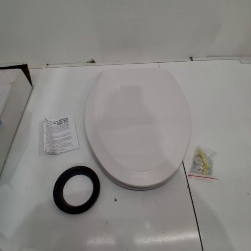 THETFORD WHITE ARIA TOILET SEAT AND COVER ASSEMBLY FOR RV - WHITE (MODEL: 33384) image 2