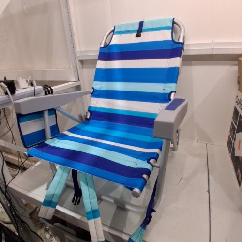 RIO BEACH BACKPACK BEACH CHAIR - 25" X 24" X 30" - BLUE (MODEL: 1952275) image 2