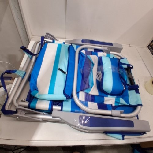 RIO BEACH BACKPACK BEACH CHAIR - 25" X 24" X 30" - BLUE (MODEL: 1952275) image 5