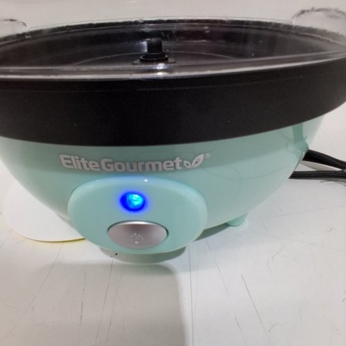 ELITE GOURMET STIRRING POPCORN MAKER - 3QT - TEAL/CLEAR (MODEL: EPM330M) image 2
