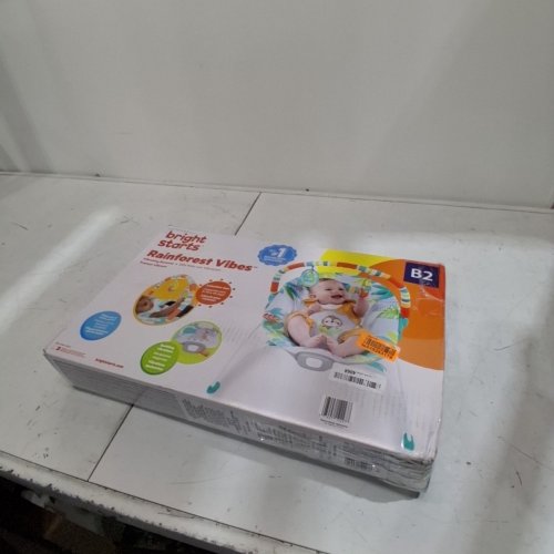 BABY BRIGHT STARTS NO SLIP BOUNCER SOOTHING VIBRATIONS INFANT SEAT - RAINFOREST VIBES - MULTICOLOUR - (MODEL: 12227-ES) image 5
