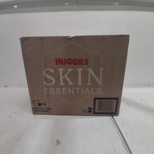 192PK HUGGIES SKIN ESSENTIALS DISPOSABLE BABY DIAPERS - SIZE 2 (12-18 LBS) image 3