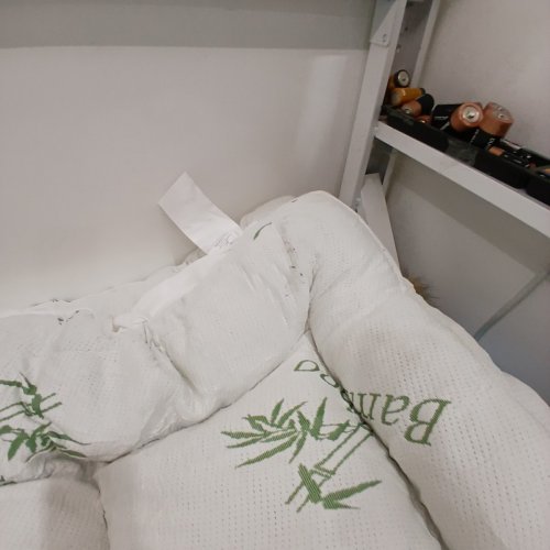 BAMBOO EXTRA THICK BREATHABLE MATTRESS TOPPER - KING - 78" X 80" X 18"- WHITE image 3