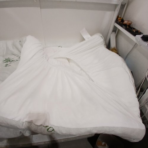 BAMBOO EXTRA THICK BREATHABLE MATTRESS TOPPER - KING - 78" X 80" X 18"- WHITE image 4
