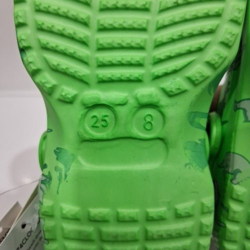 BOYS GEORGE BEACH CLOGS - SIZE 8 - GREEN/DINOSAURS (STYLE: 74CLOGM26) image 4