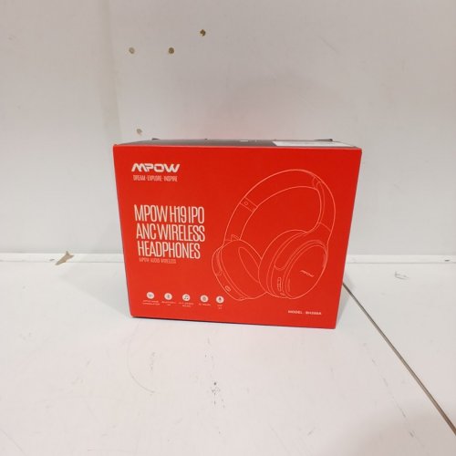 MPOW H19 IPO ACTIVE NOISE CANCELLING WIRELESS BLUETOOTH 5.0 HEADPHONES - BLACK (MODEL: BH388A) image 2
