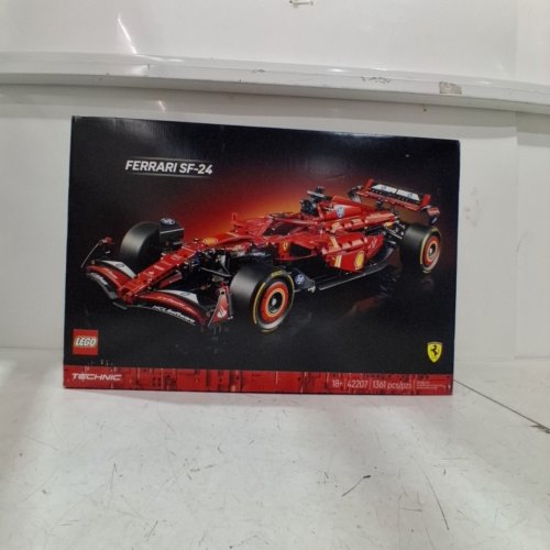 1361PC LEGO FERRARI SF-24 F1 CAR WITH REALISTIC FEATURES - RED/BLACK (MODEL: 42207) image 4
