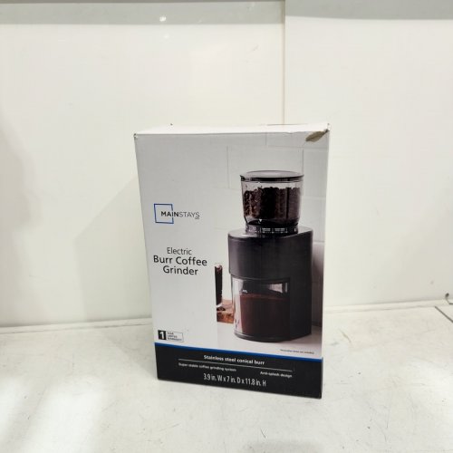 MAINSTAYS ELECTRIC BURR COFFEE GRINDER - BLACK - (MODEL: MS-202527) image 5