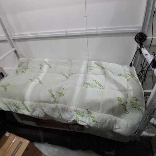 BAMBOO MATTRESS TOPPER - KING - WHITE image 2