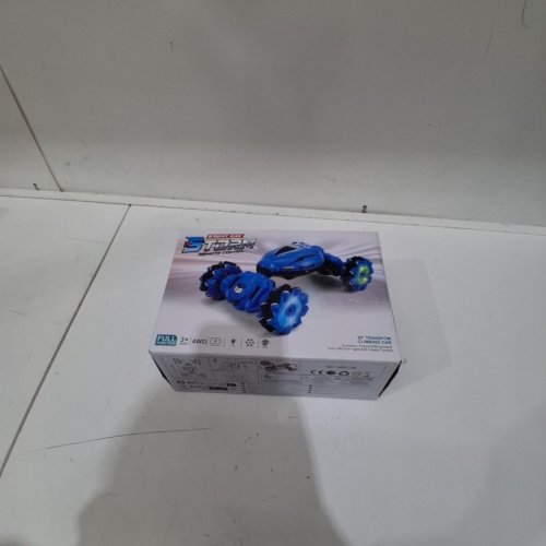 STORM STUNT RACING REMOTE CONTROL CAR 4WD WITH DOUBLE SIDED 360°ROTATION - BLACK / BLUE image 4