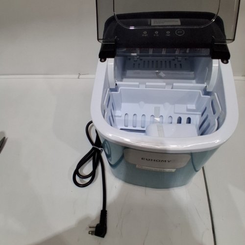 EUHOMY COUNTERTOP ICE MAKER MACHINE - 11.5" X 11.5" X 9" - 26LBS MAX - SILVER (MODEL: IM-065) image 3
