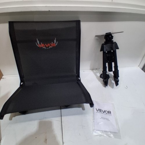 HEAVY DUTY PORTABLE 360 SILENT SWIVEL HUNTING CHAIR - 350LBS MAX - BLACK (MODEL: XW-HC-04) image 3