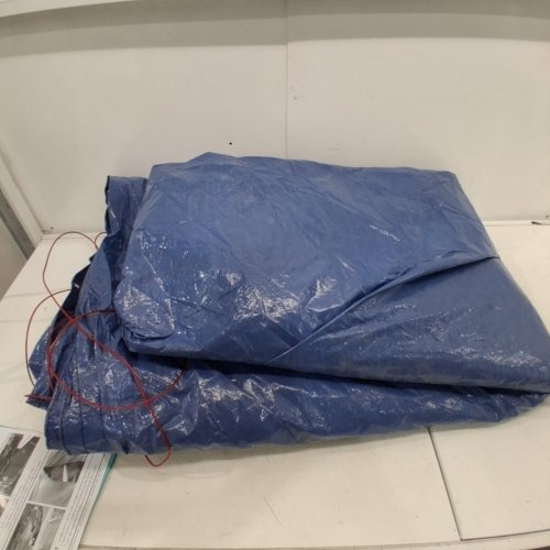 ROUND SWIMMING POOL COVER FOR ABOVE GROUND POOLS WITH DRAWSTRING - 11FT - BLUE image 2