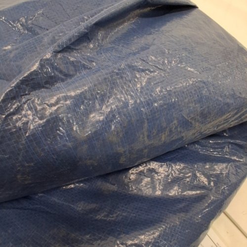 ROUND SWIMMING POOL COVER FOR ABOVE GROUND POOLS WITH DRAWSTRING - 11FT - BLUE image 4