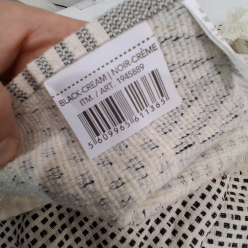 MADE IN PORTUGAL FOUTA FRINGE BEACH TOWEL - 40" X 70" - BEIGE (STYLE: 1945889) image 2