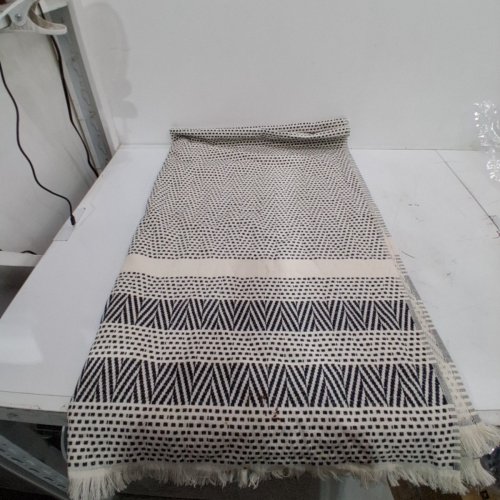 MADE IN PORTUGAL FOUTA FRINGE BEACH TOWEL - 40" X 70" - BEIGE (STYLE: 1945889) image 3