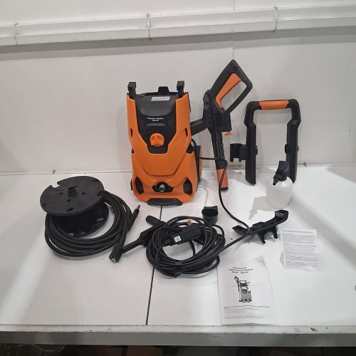 ELECTRIC PRESSURE WASHER WITH 55FT CORD & UPGRADED FOAM CANNON - 4000 PSI, 2.8GPM - ORANGE/BLACK (MODEL: JX0792801) image 3