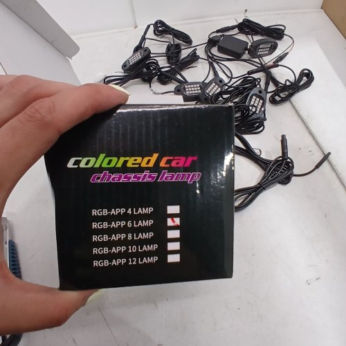 6PK LED CAR CHASSIS UNDERGLOW LAMP KIT WITH APP CONTROL (STYLE: RGB-APP 6 LAMP) image 2