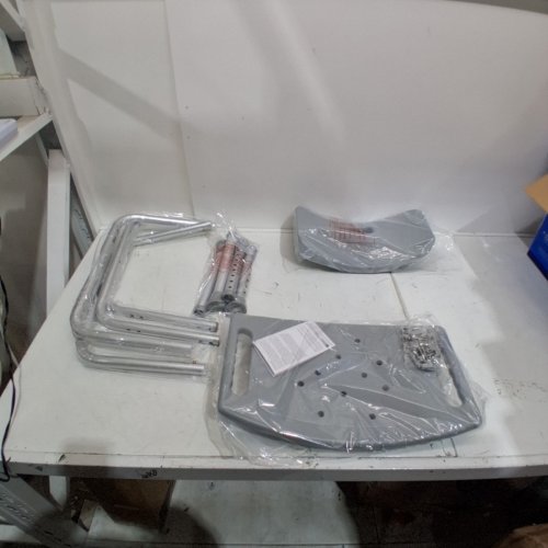 MEDLINE GUARDIAN DELUXE ALUMINUM CONCAVE SEAT BATH CHAIR - 400LBS CAP - GREY (MODEL: G2-101KRX1) image 2