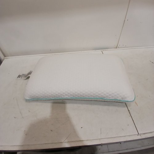 MARTHA STEWART MEMORY FOAM PILLOW - QUEEN - WHITE/BLUE PIPING (MODEL: 1392500) image 3