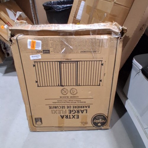 REGALO ADJUSTABLE FLEXI WIDE BABY GATE - 28"-76" - WHITE - (MODEL:1175DS) image 3